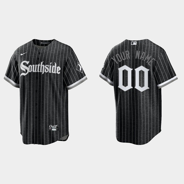 Custom Chicago White Sox black City Connect jersey