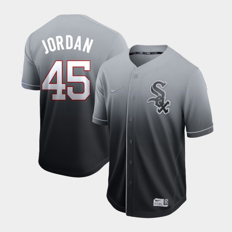 Blank Michael Jordan Chicago White Sox gray jersey