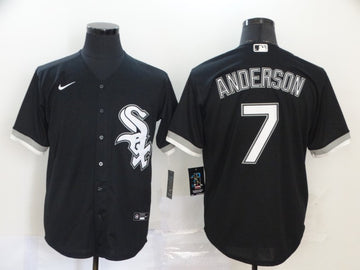 Blank Tim Anderson Chicago White Sox black jersey