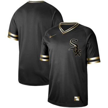 Blank Black Chicago White Sox gold jersey