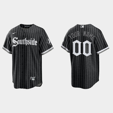Custom Chicago White Sox black City Connect jersey