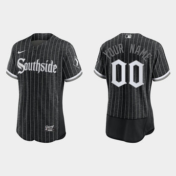 Custom Chicago White Sox black City Connect jersey