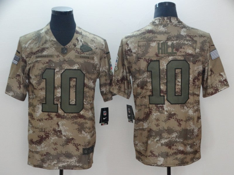 Tyreek Hill Kansas City Chiefs camo Salute To Service jersey