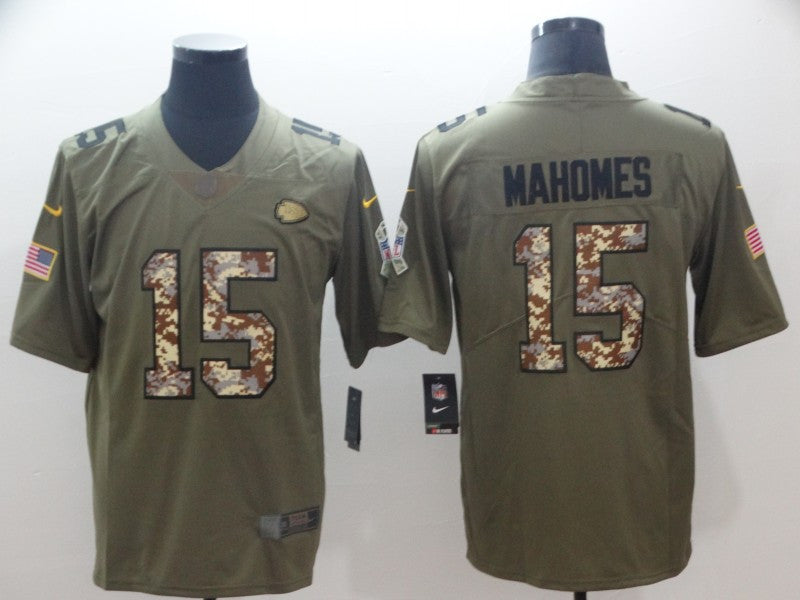 Kansas City Chiefs olive Salute To Service jersey