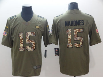 Kansas City Chiefs olive Salute To Service jersey