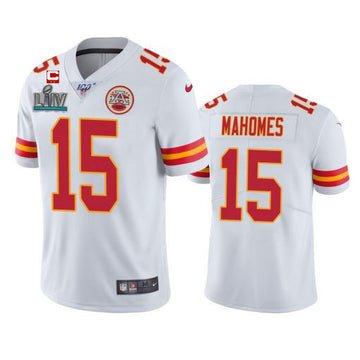 Patrick Mahomes Super Bowl Liv Kansas City Chiefs white Vapor jersey
