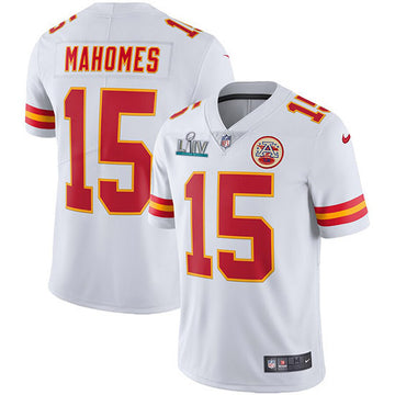 Patrick Mahomes Super Bowl Liv Kansas City Chiefs white Vapor jersey