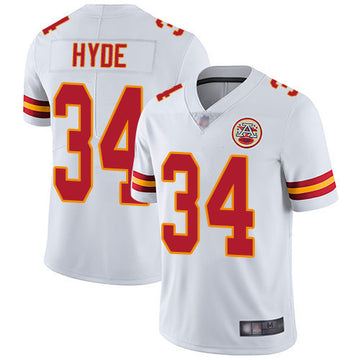 Carlos Hyde Kansas City Chiefs white Vapor jersey