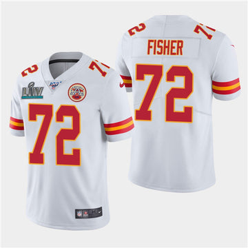 Eric Fisher Kansas City Chiefs white Vapor jersey