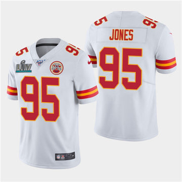 Chris Jones Kansas City Chiefs white Vapor jersey