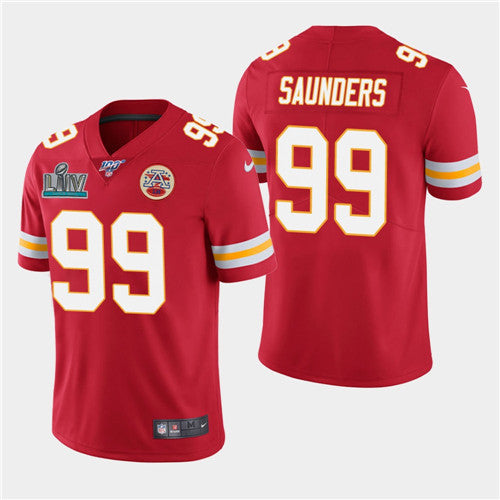 Khalen Saunders Kansas City Chiefs red Vapor jersey