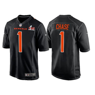 Ja'Marr Chase Cincinnati Bengals black Game jersey