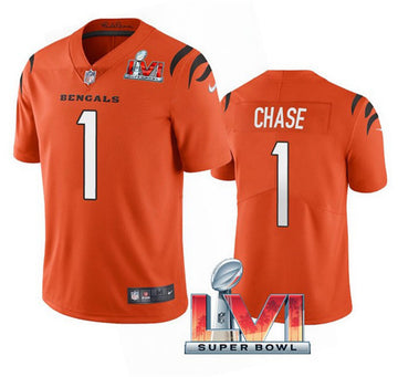Ja'Marr Chase Cincinnati Bengals orange Vapor jersey