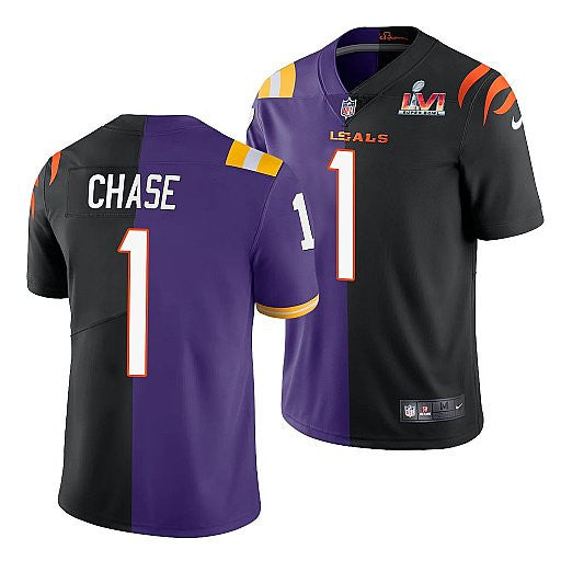 Ja'Marr Chase Cincinnati Bengals purple Split jersey
