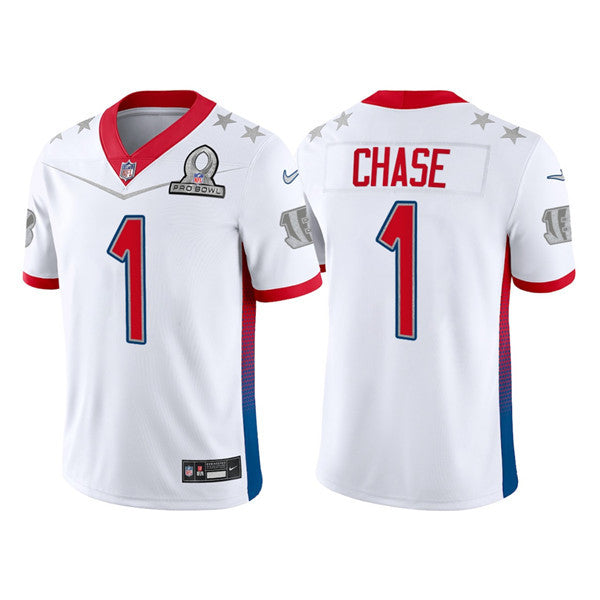 Ja'Marr Chase Cincinnati Bengals white jersey