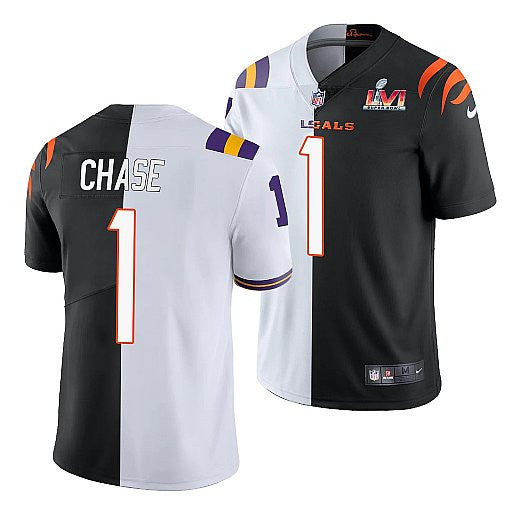 Ja'Marr Chase Cincinnati Bengals white Split jersey