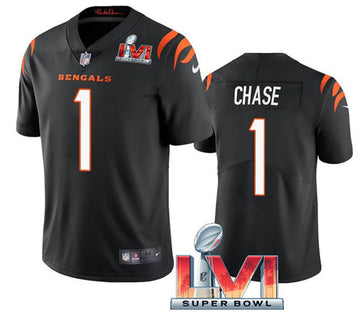Ja'Marr Chase Cincinnati Bengals black Vapor jersey