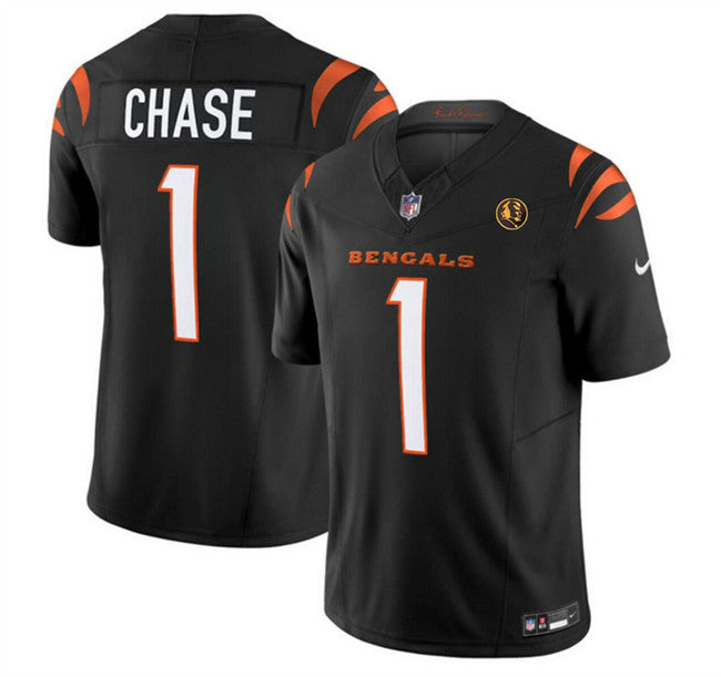 Ja'Marr Chase Cincinnati Bengals black Vapor jersey