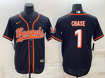 Ja'Marr Chase Cincinnati Bengals black jersey