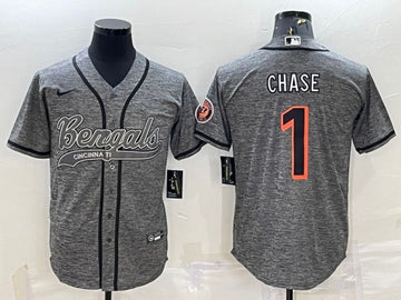 Ja'Marr Chase Cincinnati Bengals gray jersey