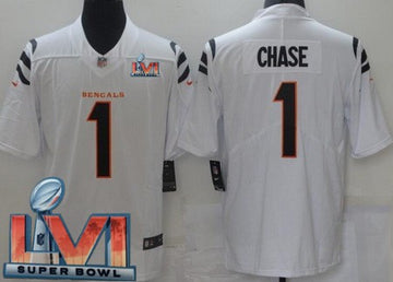 Ja'Marr Chase Cincinnati Bengals white Vapor jersey