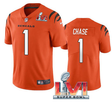 Ja'Marr Chase Cincinnati Bengals orange Vapor jersey