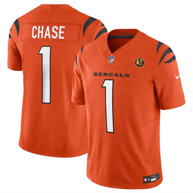 Ja'Marr Chase Cincinnati Bengals orange Vapor jersey