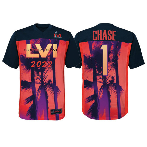 Ja'Marr Chase Super Bowl LVI Cincinnati Bengals red jersey