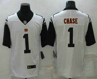 JaMarr Chase Cincinnati Bengals white Color Rush jersey