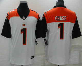 JaMarr Chase Cincinnati Bengals white Vapor jersey