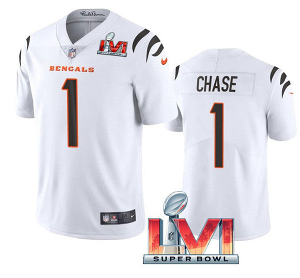 Ja'Marr Chase Cincinnati Bengals white Vapor jersey