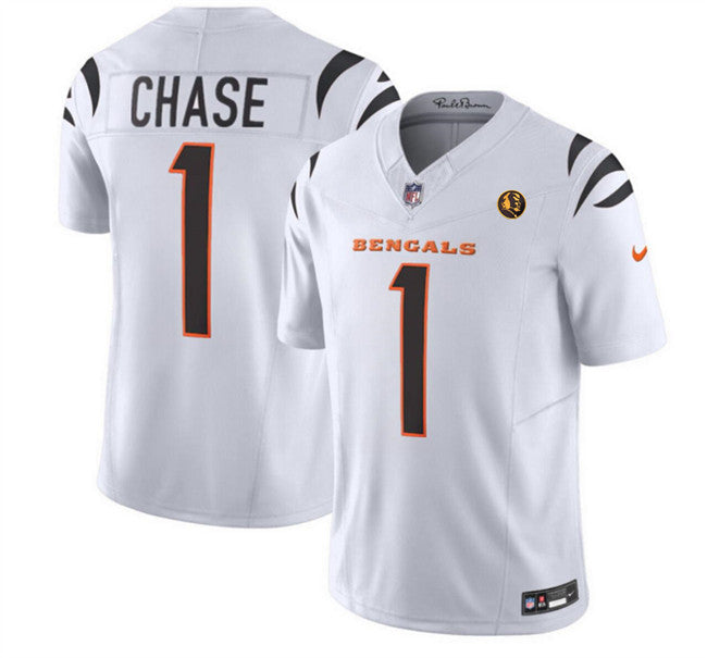 Ja'Marr Chase Cincinnati Bengals white Vapor jersey