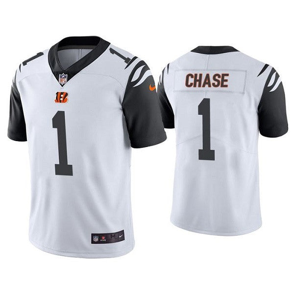 Ja'Marr Chase Cincinnati Bengals white Color Rush jersey