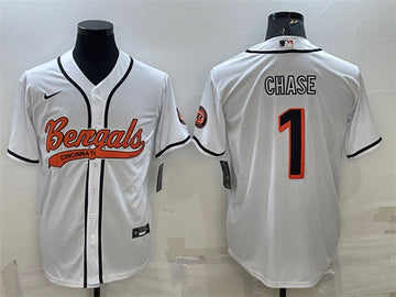 Ja'Marr Chase Cincinnati Bengals white jersey