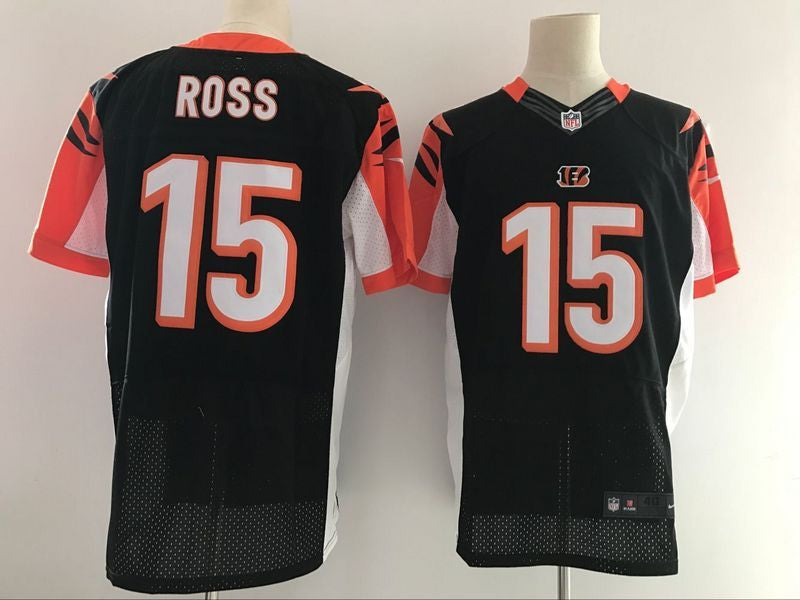 John Ross Cincinnati Bengals black Elite jersey