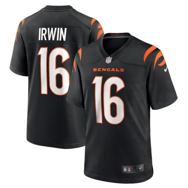 Trenton Irwin Cincinnati Bengals black Game jersey