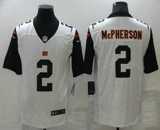 Evan McPherso Cincinnati Bengals white Color Rush jersey