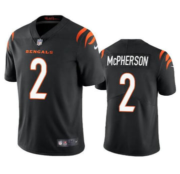 Evan McPherson Cincinnati Bengals black Vapor jersey