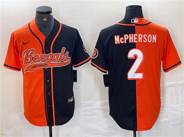 Evan McPherson Cincinnati Bengals black Split jersey
