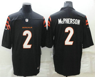 Evan McPherson New Cincinnati Bengals black Vapor jersey