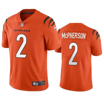 Evan McPherson Cincinnati Bengals orange Vapor jersey