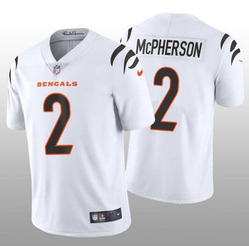 Evan McPherson Cincinnati Bengals white Vapor jersey