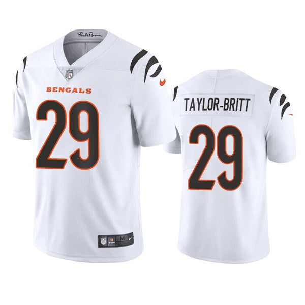 Cam Taylor-Britt Cincinnati Bengals white Vapor jersey