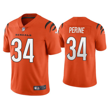 Samaje Perine Cincinnati Bengals orange Vapor jersey