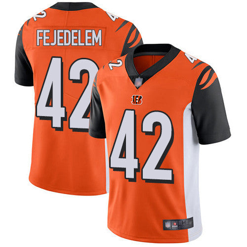 Clayton Fejedelem Cincinnati Bengals orange Vapor jersey