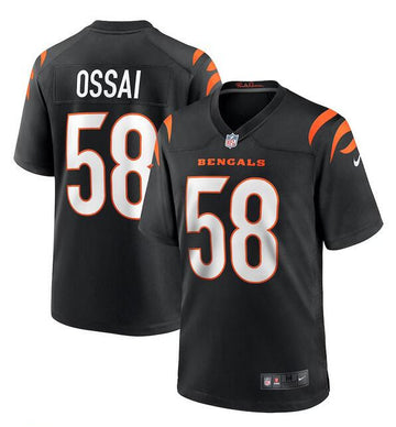 Joseph Ossai Cincinnati Bengals black Game jersey
