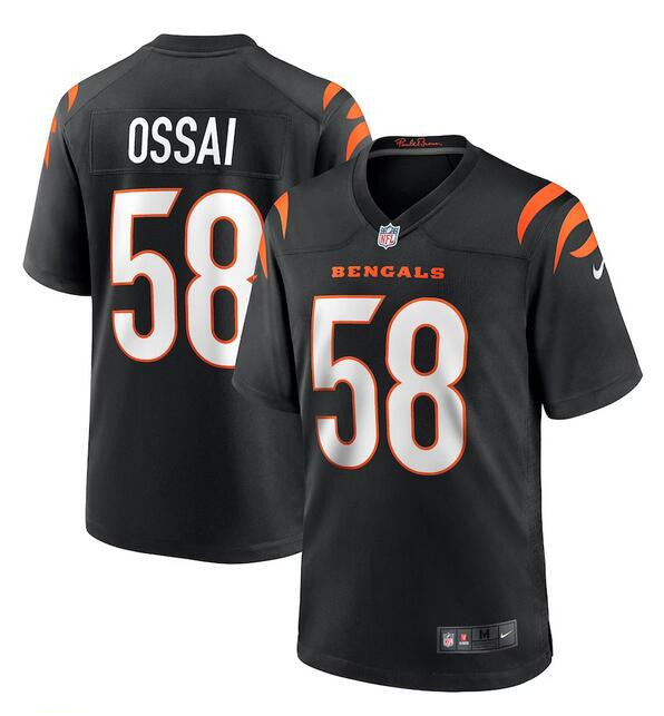 Joseph Ossai Cincinnati Bengals black Game jersey