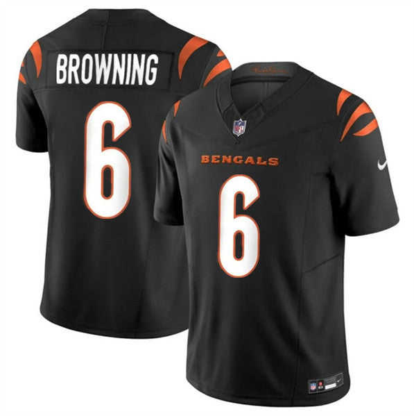 Jake Browning Cincinnati Bengals black Untouchable jersey