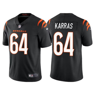 Ted Karras Cincinnati Bengals black Vapor jersey