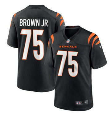 Orlando Brown Cincinnati Bengals black Game jersey